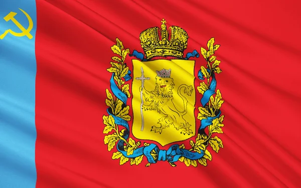 Bandeira de Vladimir Oblast, Federação Russa — Fotografia de Stock