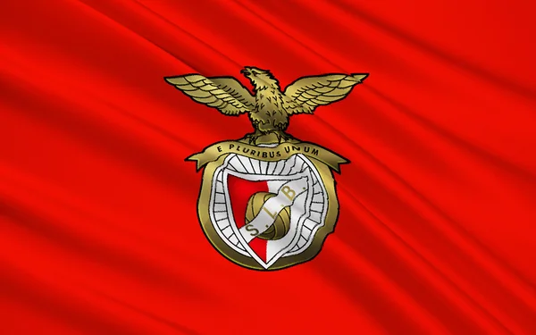 Bandera club de fútbol Benfica, Portugal — Foto de Stock