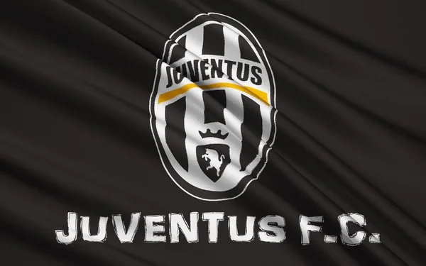 Vlag voetbalclub Juventus, Italië — Stockfoto