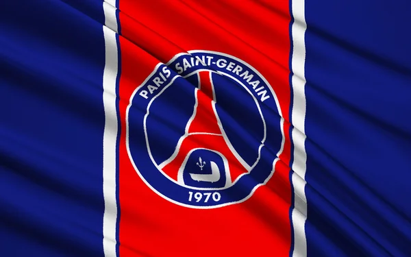 Flag football club Paris Saint-Germain, France — Stock Photo, Image