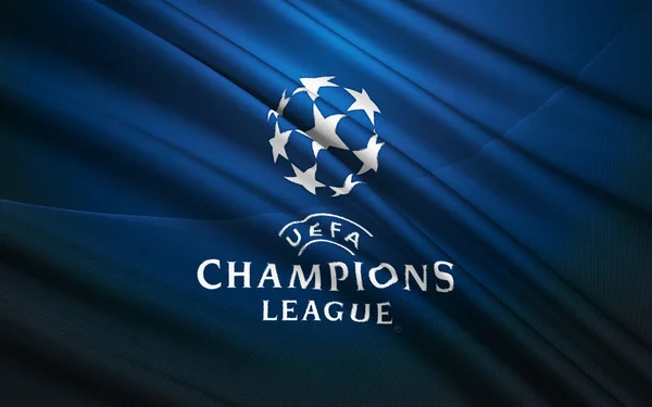 Flagga Uefa Champions League — Stockfoto