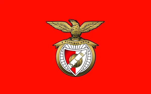 Bandeira football club FC Benfica, Portugal — Fotografia de Stock