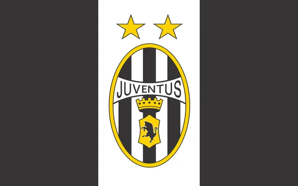 Vlag voetbalclub Juventus, Italië — Stockfoto