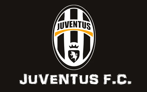 Flagga fotbollsklubben Juventus, Italien — Stockfoto