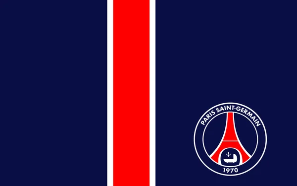 Vlag van voetbalclub Paris Saint-Germain, Frankrijk — Stockfoto