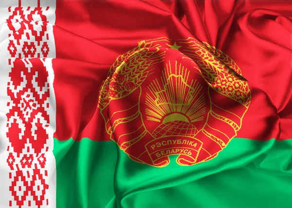 Vlajka Běloruska, Minsk — Stock fotografie