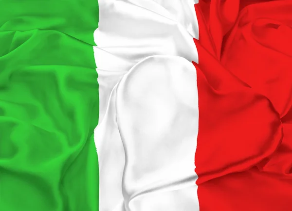 Vlajka Itálie, Milán — Stock fotografie