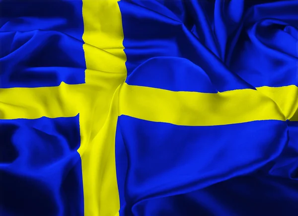 Statligt flagga Sverige — Stockfoto