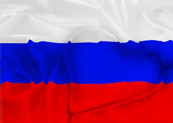 Bandiera della Federazione Russa — Foto Stock