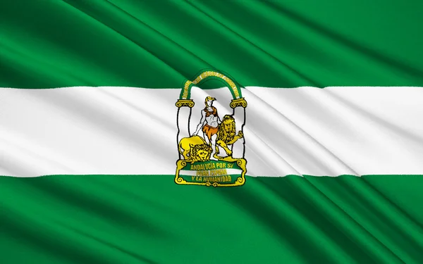 Bandera de Andalucía, España — Foto de Stock