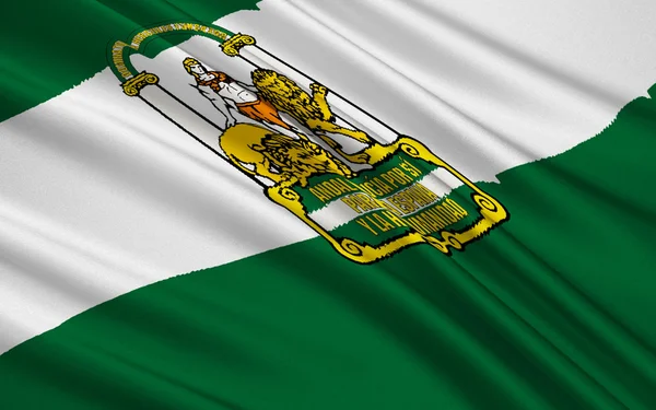 Bandeira da Andaluzia, Espanha — Fotografia de Stock