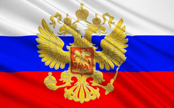 Flagga Ryssland — Stockfoto