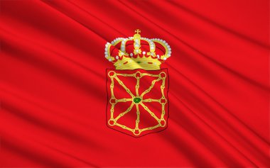 The flag of the Navarra, Spain