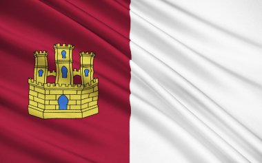 The flag of the Castilla-La Mancha, Spain