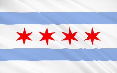 State Flag of Chicago - city in the United States