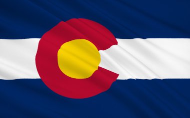 State Flag of Colorado clipart