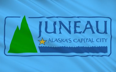State Flag of Juneau - a city in the United States, the capital 