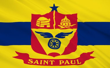 State Flag of Saint Paul - a city in the north of the United Sta
