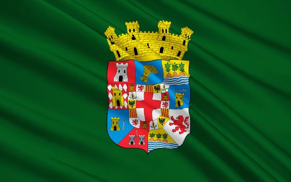 Flag of Almeria - Province of southern Spain — Stok fotoğraf