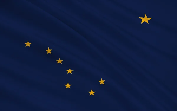 Vlag van Alaska — Stockfoto