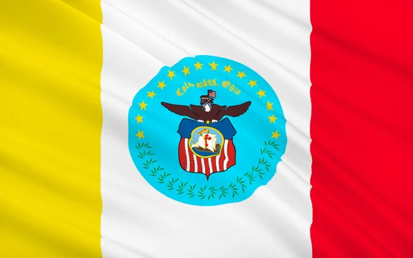 State Flag of Columbus - the fifteenth most populous US city, th — Stockfoto