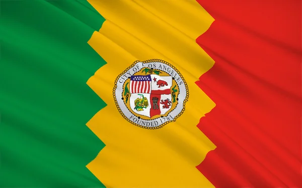 State Flag of Los Angeles - a city in the south of the US state — Stockfoto