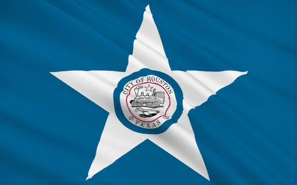 State Flag of Houston - a city in the United States and the larg — Stock Photo, Image