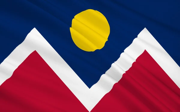 State Flag of Denver - City and County of Denver - the largest c — Zdjęcie stockowe