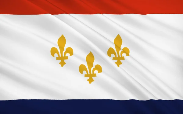 State Flag of New Orleans - a city of the United States, the lar — Stock Photo, Image