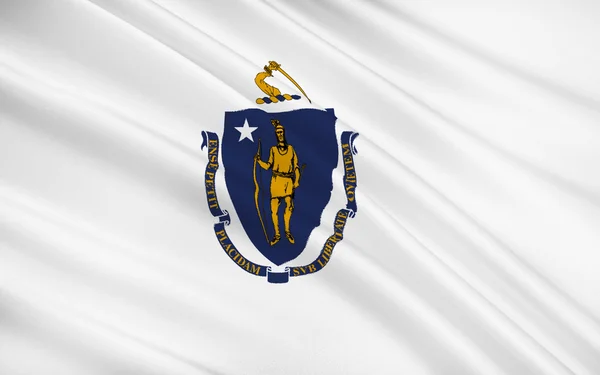 マサチューセッツ州の州の旗 — ストック写真