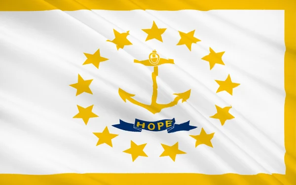 Bandeira do Estado de Rhode Island — Fotografia de Stock