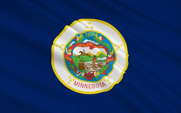 State Flag of Minnesota — Stock Photo, Image