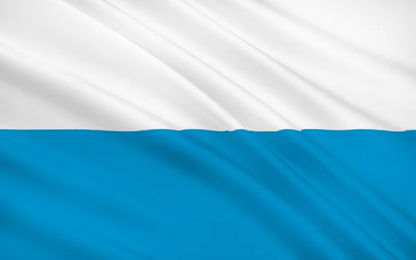 Flag of Bavaria - the land in the south and southeast of the Fed — Zdjęcie stockowe