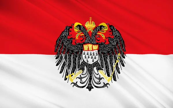 Флаг Кёльна - город в Федеративной Республике Германия — стоковое фото