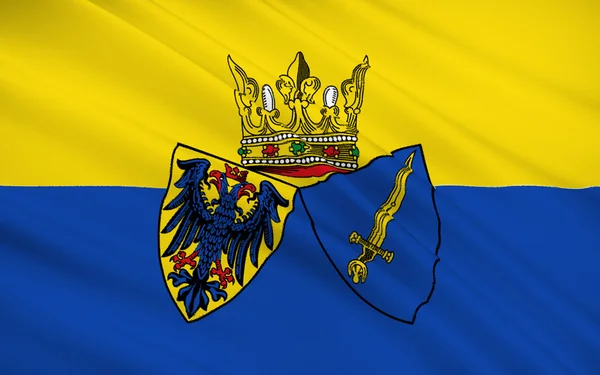 Flag of Essen) - місто в Північному Рейн-Вестфалії, Німеччина.. — стокове фото