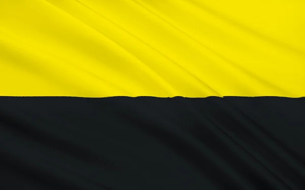 Bandera de Sajonia-Anhalt es un estado federal sin litoral de Alemania — Foto de Stock