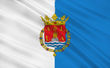 Flag of Alicante is a city and port in Spain