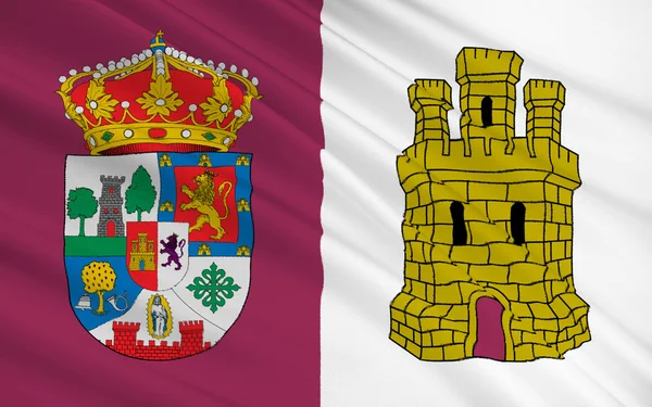 Flag of Caceres is a province of western Spain — Φωτογραφία Αρχείου