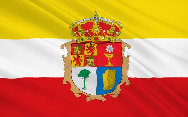 Флаг Куэнка - провинция центральной Испании — стоковое фото