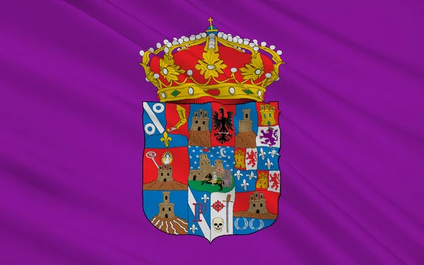 Flag of Guadalajara is a province of central north-central Spain — Stok fotoğraf