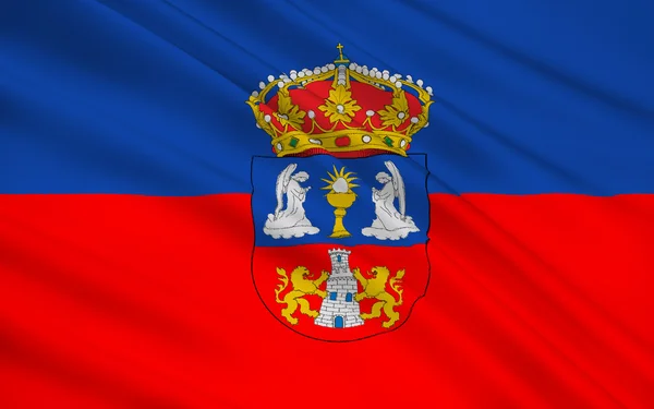 Flag of Lugo is a province of northwestern Spain — Stok fotoğraf