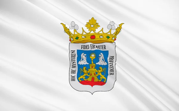 Flagge von Lugo ist eine Stadt im Nordwesten Spaniens — Stockfoto