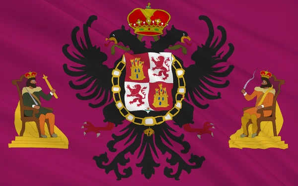 Flaga Toledo jest stolicą prowincji Toledo, Hiszpania — Zdjęcie stockowe