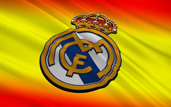 Vlag van voetbalclub Real Madrid — Stockfoto