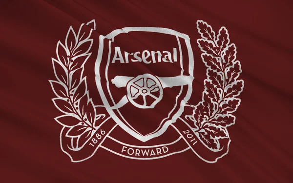 Drapeau club de football Arsenal, Angleterre — Photo