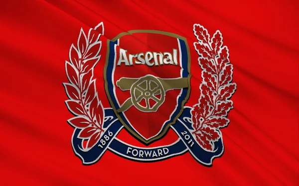 Flag football club Arsenal, England — Stock Photo, Image