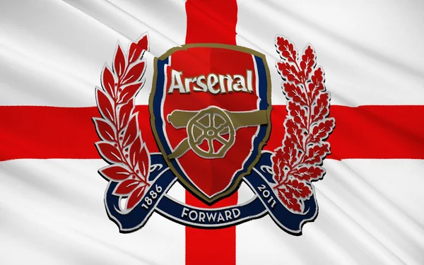 Bandeira football club Arsenal, Inglaterra — Fotografia de Stock
