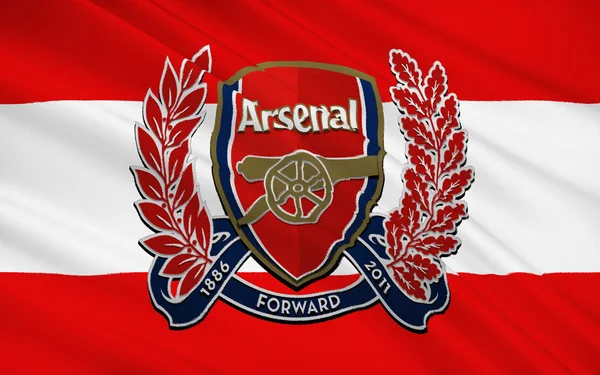 Bandera club de fútbol Arsenal, Inglaterra — Foto de Stock