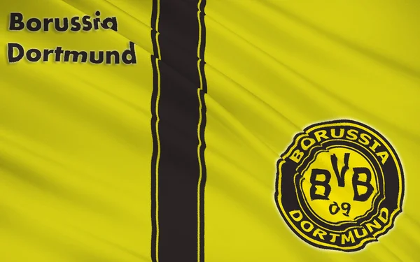 Bandera club de fútbol Borussia Dortmund, Gegmany — Foto de Stock