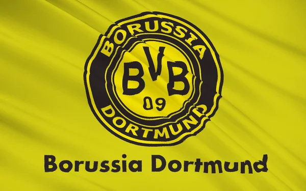 Fahne Fußballverein borussia dortmund, gegmany — Stockfoto